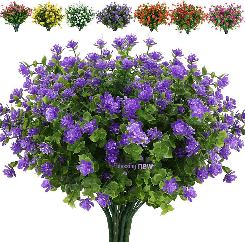 Искусственная цветочная композиция из эвкалипта и камелии для украшения улицы