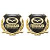 2Pcs Mazda Metal Car Stickers Emblem Mark Auto Accessories For MazdaSpeed 2 3 5 6 Atenza CX80 CX70 CX90 CX3 CX5 CX8 MX30 CX60