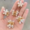 Korean Sweet French Retro Pearl Flower Hair Clip - Small Grab Mini Headdress Accessory