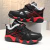 Winter 2025 Boys' Velcro Sports Shoes - Warm Cotton, Plus Velvet, for Older Kids & School Students