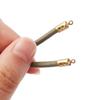 High Quality Stainless Steel Crimp End Beads Caps Leather Cord Clip Tip Fold Crimp Bead Bracelet Connectors For Jewelry Making