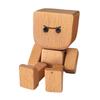 1/2/3Pcs Shaking Wooden Man Figurine Handmade Shaking Feet Wooden Doll Car Dashboard Desktop Decoration Ornament