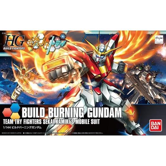 BANDAI SPIRITS HGBF Gundam Build Fighters Try Build Burning Gundam Scale Plastic Model Kit 1/144 Pre-Colored