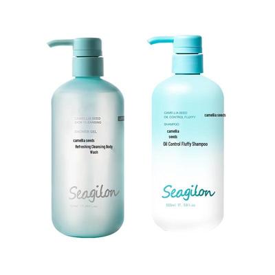 Seagilon Шампунь и Гель для душа с маслом семян камелии для контроля жирности