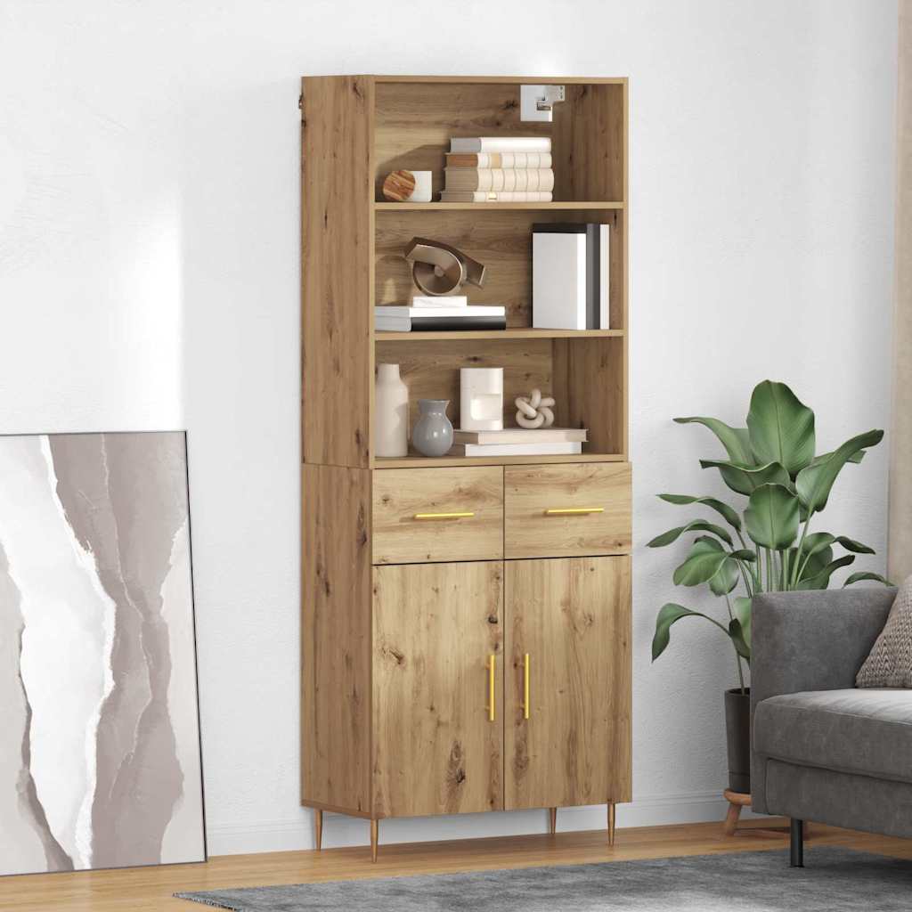 Highboard Artisan Oak 69.5 x 34 x 180 cm Particleboard