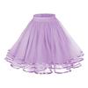 Юбка из тюля в сетку с эластичным поясом, однотонная трехслойная юбка принцессы, юбка длиной до колена для косплея, свадебных вечеринок