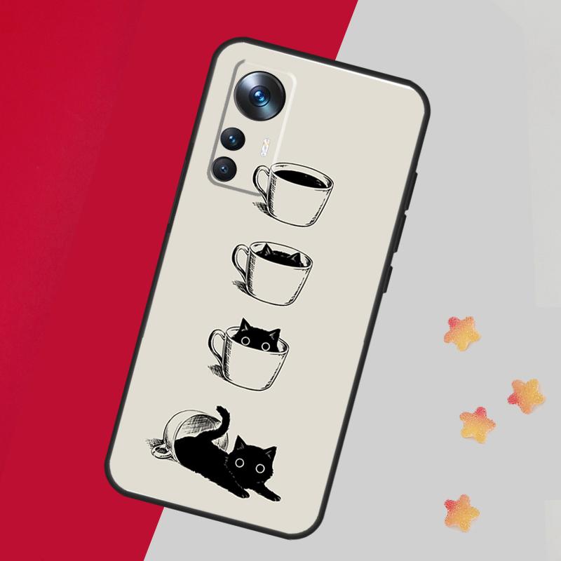 Черные кошки чернила милый питомец ведьма арт чехол для Xiaomi 15 14 13 Ultra 11T 12T 13T 14T Pro чехол для POCO X7 X6 X3 X5 F5 F6 F7 Pro