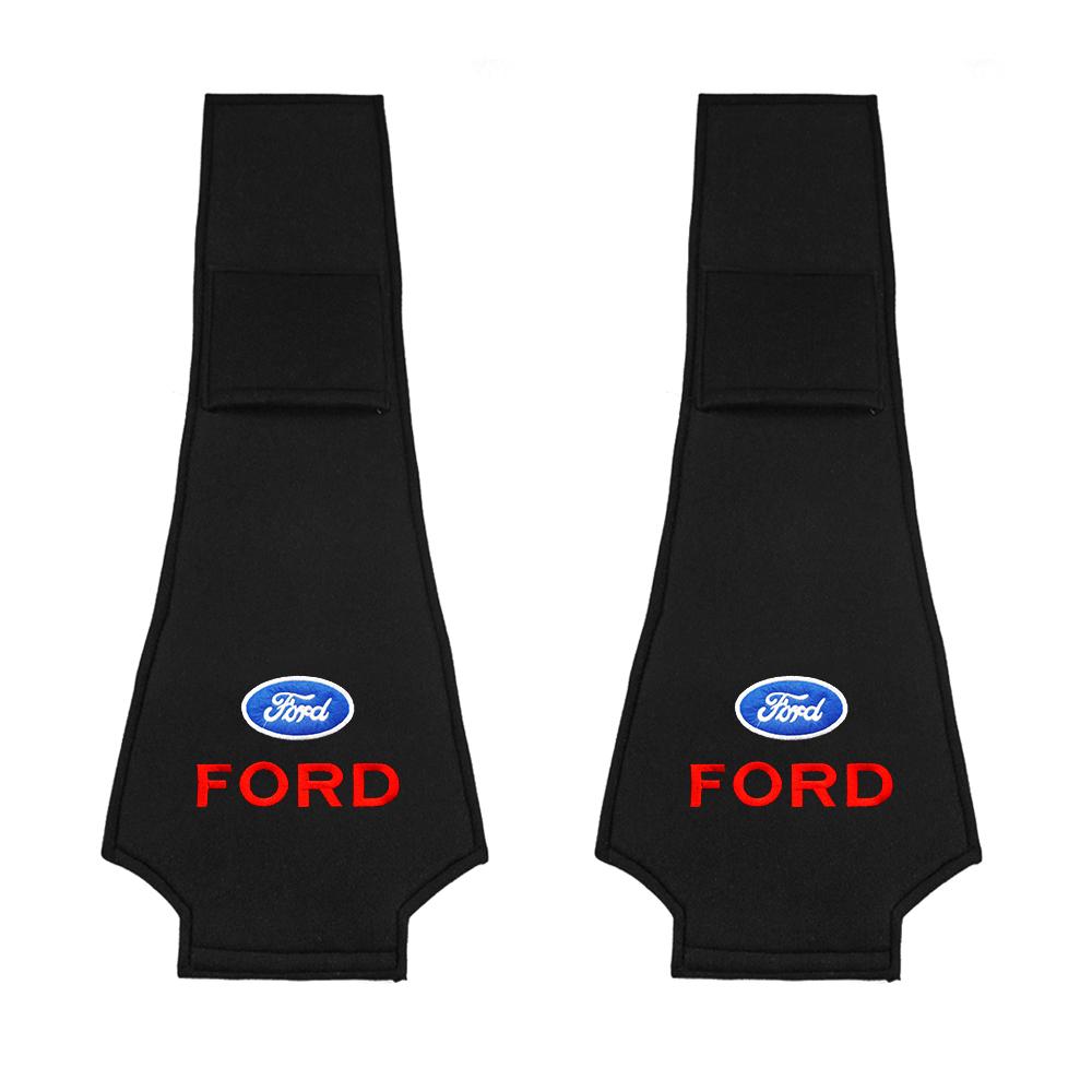 NGGU1 2Pc Car Headrest Cover Carbon Fiber Emblems For Ford Fiesta EcoSport ESCORT focus 1 focus 3 Ford focus focus 2 Car Accessories