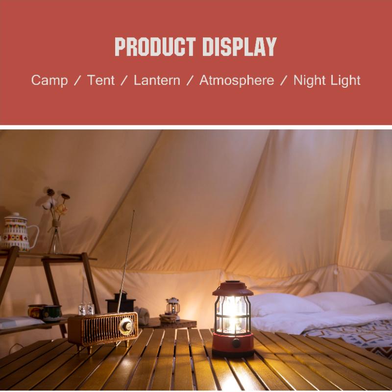 Новый кемпинговый фонарь, уличный кемпинговый фонарь, фонарь для палатки, портативный фонарь-лошадка, ретро перезаряжаемый кемпинговый фонарь