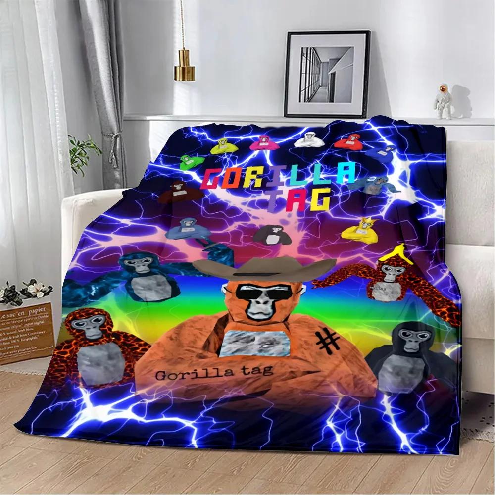 Fshion Anime Game Gorilla tag Printed Blanket Picnic Blankets Warm Blanket Soft Comfortable Blanket Home Travel Birthday Gift