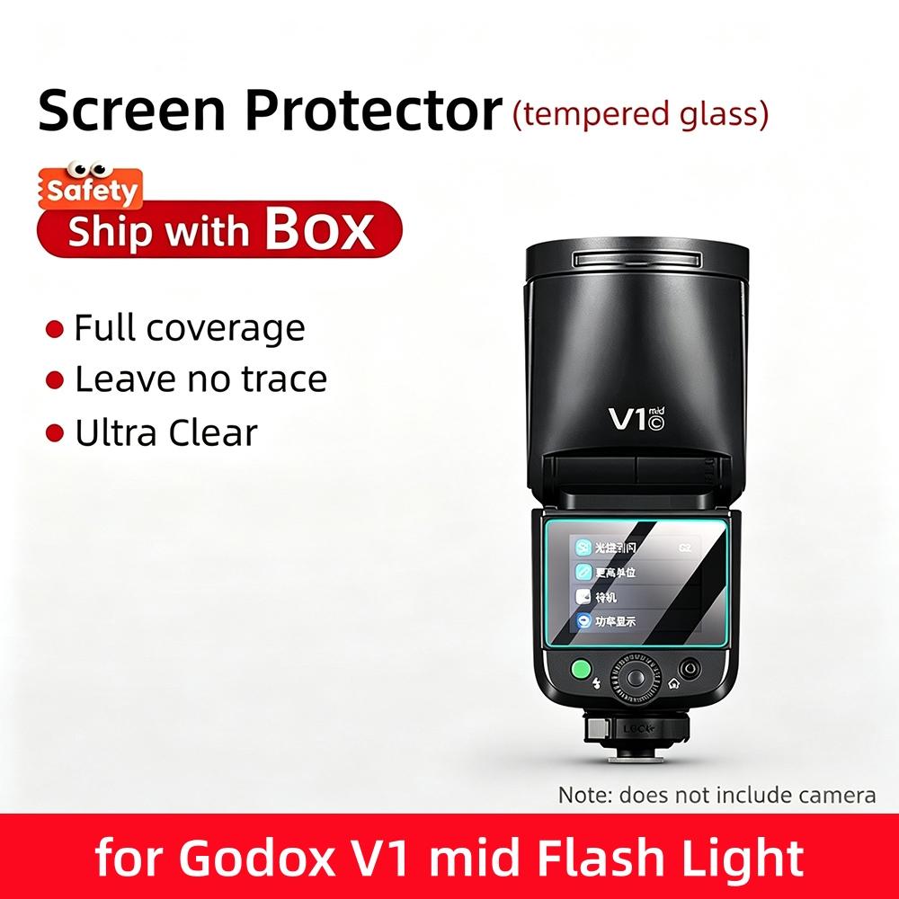 9H Tempered Film Glass Screen Protector for Godox IT32 IT30Pro V480 V1 Mid V1Pro V685II V850III V860III TT600 XPro X3 V100 X3Pro