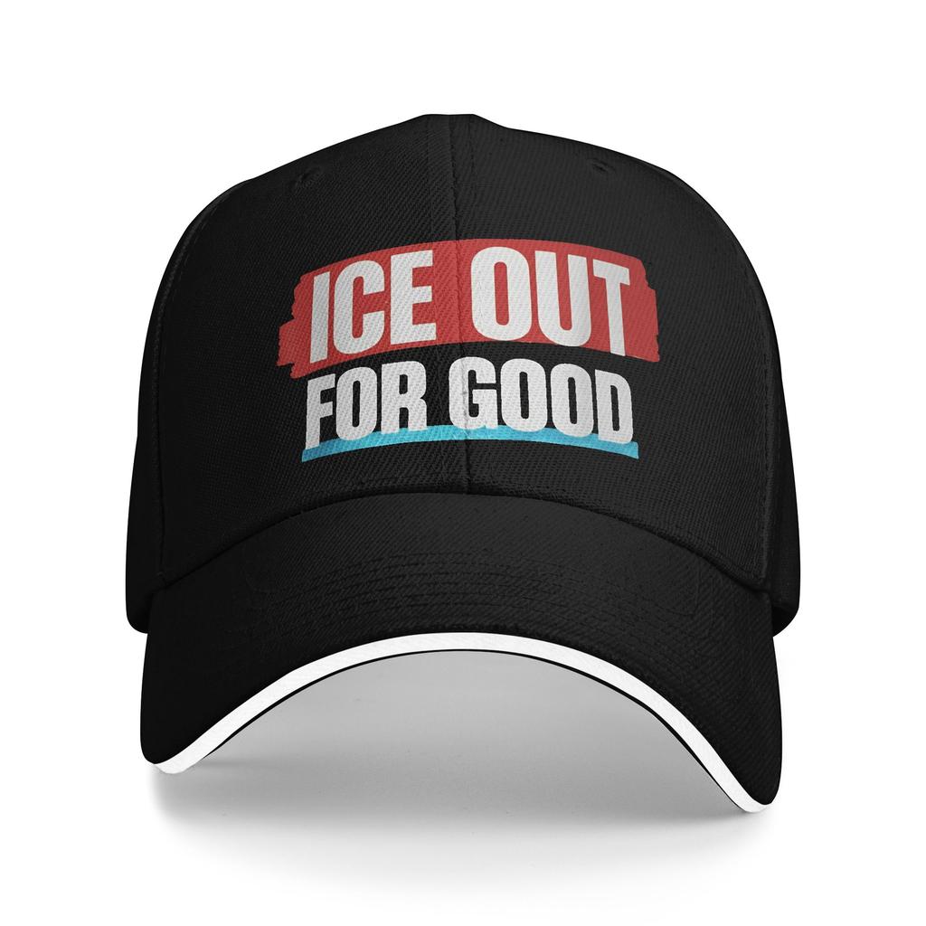 ICE Out Logo Golf Cap Accessories Fashion Trucker Hat For Men Women Travel Headewear Adjustable