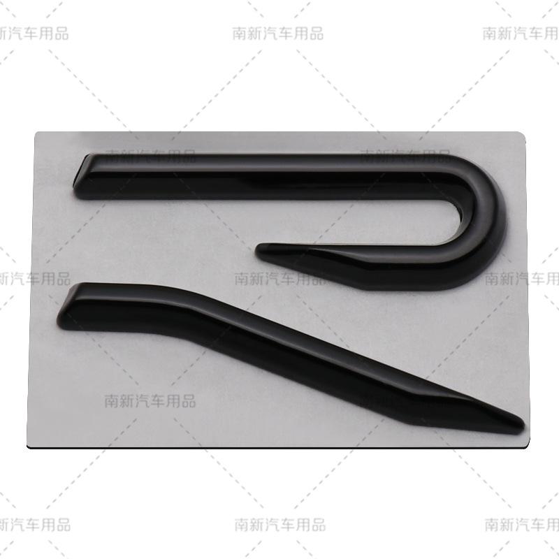 AABIP1 R logo Emblem Car Metal Body Tail Trunk Sticker Accessories For Volkswagen VW GTI Rline Polo Golf MK8 Touareg Passat Magotan CC