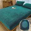 Warm and Thick Winter Fitted Sheet Non Slip Adjustable Mattress Covers Soft Velvet Bed Covers Mattresses Protective Covers