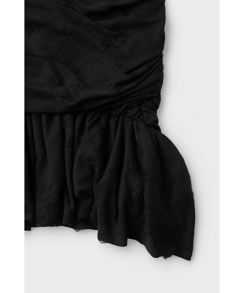 IROWOMEN Hibiscus Net Stitch Shirring Skirt Iokaa26102Bkx