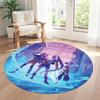 K-pop Round Area Rug Suitable for Foyer Dormitory Playrooms Dining Room Antislip Round Carpet Office home decor Best for Christmas