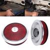 Круглый фильтр-очиститель воздуха в сборе с кабуратором с проточной крышкой, фильтр-очиститель воздуха с высокой пропускной способностью для фланца с горловиной 5-1/8 дюйма
