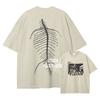 Anime AAttack OOn TTitan T Shirts Manga Vintage Washed Yeager Eren Tshirt  Oversized Harajuku Streetwear Tops Tees Cotton