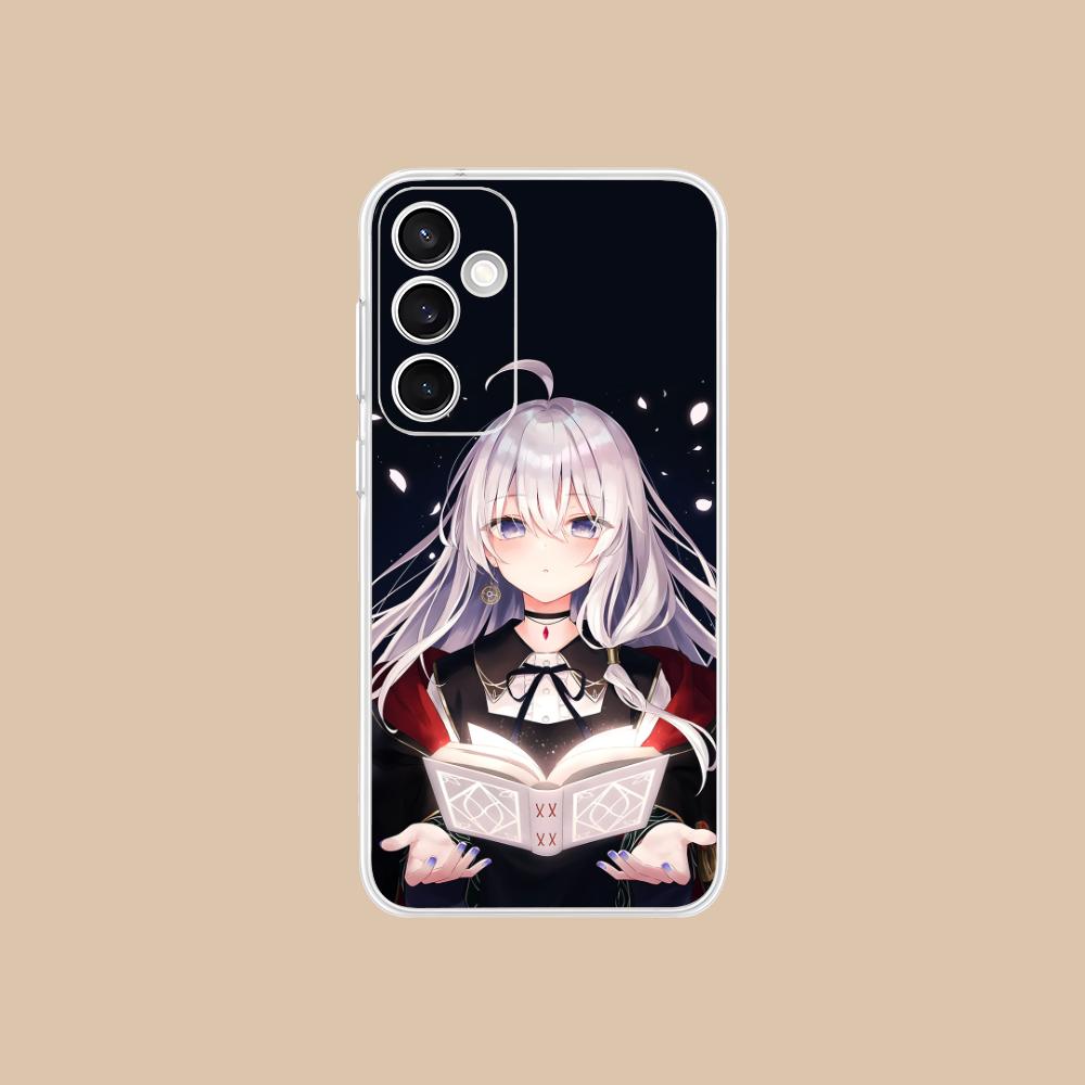 Чехол для мобильного телефона Wandering Witch Elaina, прозрачный, для Samsung Galaxy S25 S24 S23 S22 S21Plus FE Ultra, цветной