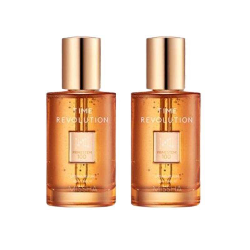 MISSHA Time Revolution Primestem100 Лифтинг-сыворотка 50 мл x2 – Укрепляющий уход, Корейская сыворотка против старения