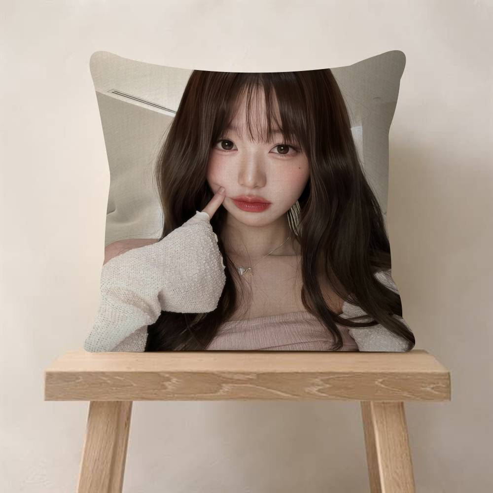 Personalized Picture Text Home Decorative Pillows Household Gifts 45X45Cm Korean Idol Jang Beauty W-Wonyoung