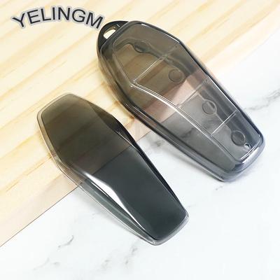 Прозрачный ТПУ Чехол для ключа-брелока автомобиля для BYD Qin Plusdmi Atto 3 Han EV Dolphin Защитная крышка-оболочка Автоаксессуары