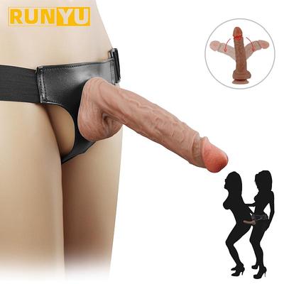 Женский фаллоимитатор, трусики, реалистичный пенис, ремешок на член, фаллоимитатор с присоской, ремень для фаллоимитатора, секс-игрушки для лесбиянок