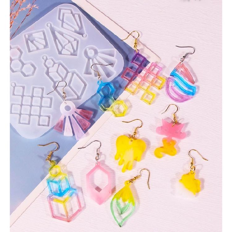 Серьга Подвеска Силиконовая Форма Сердце DIY Форма для Эпоксидной Смолы Инструменты для Изготовления Украшений