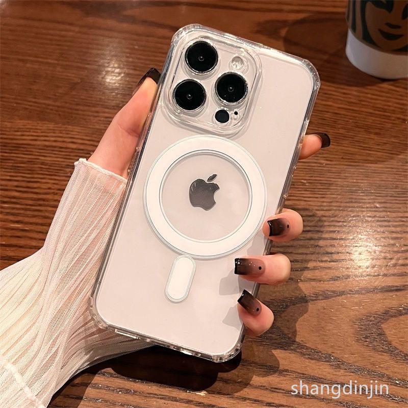 Прозрачный магнитный чехол iPhone 17 Precision Fit для Apple 15 Pro Max/16 - Полное покрытие Акриловый MagSafe