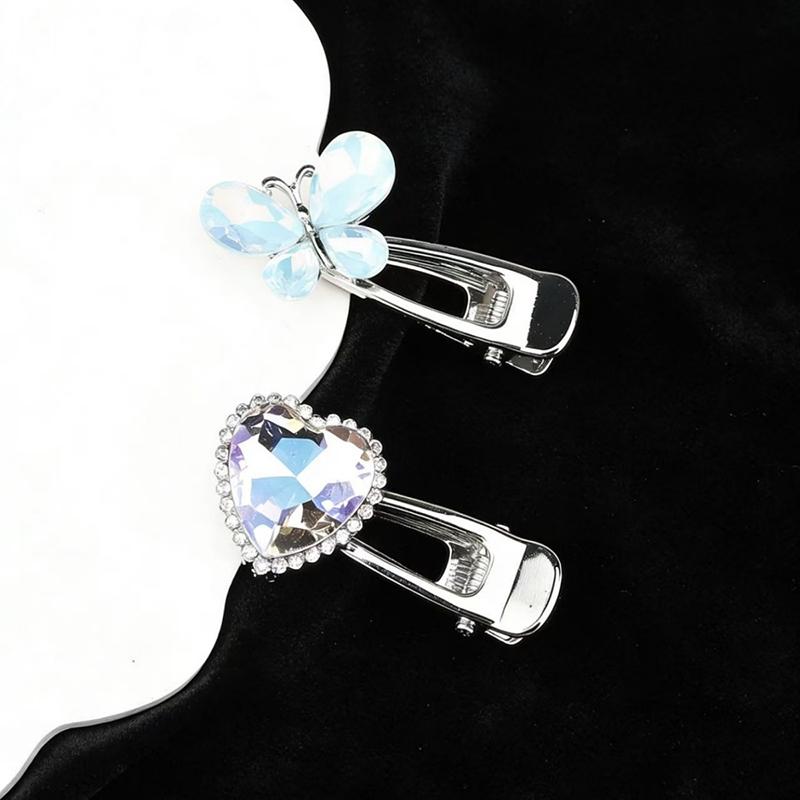 Kiss Jewelry Y2K Розовые Заколки-Бабочки Банты Звезды Сердца Женские Корейские K-pop Аксессуары для Волос