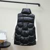Женский блестящий пуховый хлопковый жилет без рукавов в корейском стиле - Модный и свободного кроя
