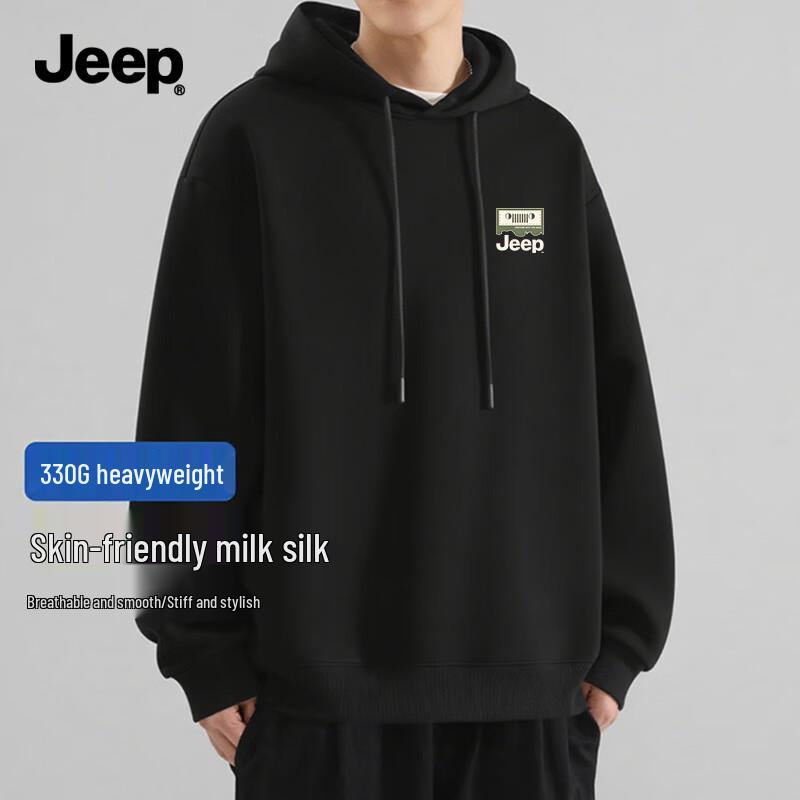 Jeep Мужская повседневная толстовка с капюшоном