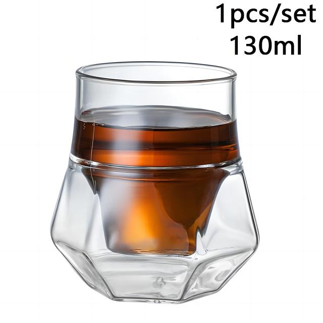 120/250/335 мл двухслойная стеклянная чашка с подвесным ушком для эспрессо, кофейная чашка с защитой от ожогов, для молока, бренди, вина, чайная чашка, прозрачная кружка, набор из 1/2 шт.