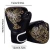Boxing Gloves Professional Tiger Breathable PU Leather Flame Gloves Sanda Box Muay Thai Gloves Muay Thai Boxing Gloves