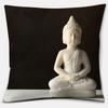 Buddha Zen Stone Flower Series Pillow Gift Home Office Decoration  Bedroom Sofa Car Cushion Cover 45x45cm40x40cm