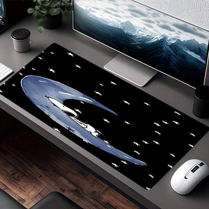 Snoopy Print Mouse Pad, for Keyboard Pad Laptop PC Mat for Office Home Use, Desk Decor, Perfect Birthday Gift for Gamers
