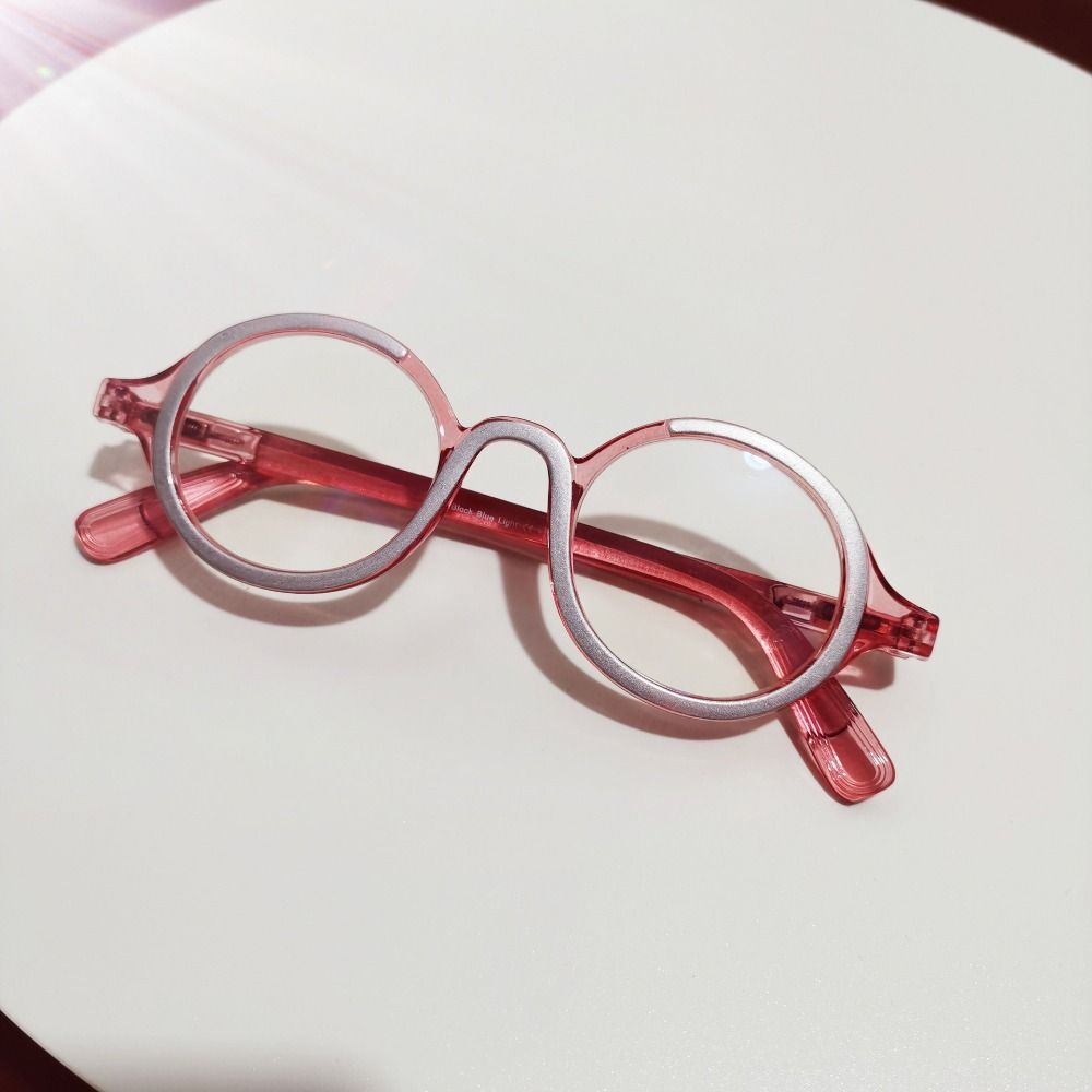 Vision Care Presbyopic Eyeglass Round Frame Anti-Blue Light Glasses  Women Men