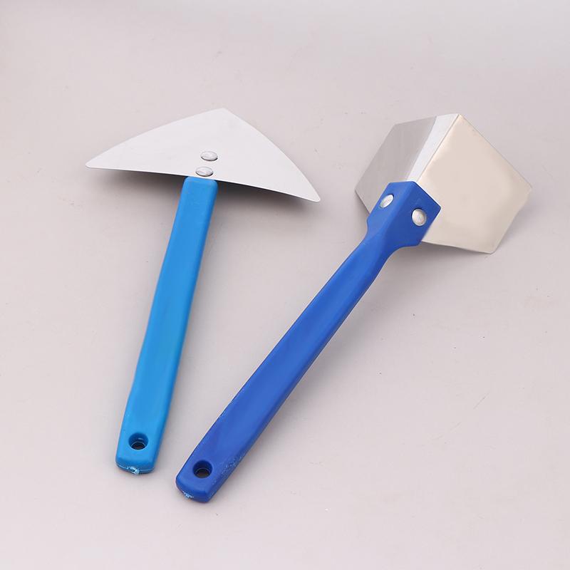 Stainless Steel Spatula Sealing Tools Corner Trowel Plastic Handle Trowel Painting Putty Internal External Corner Putty Scraper