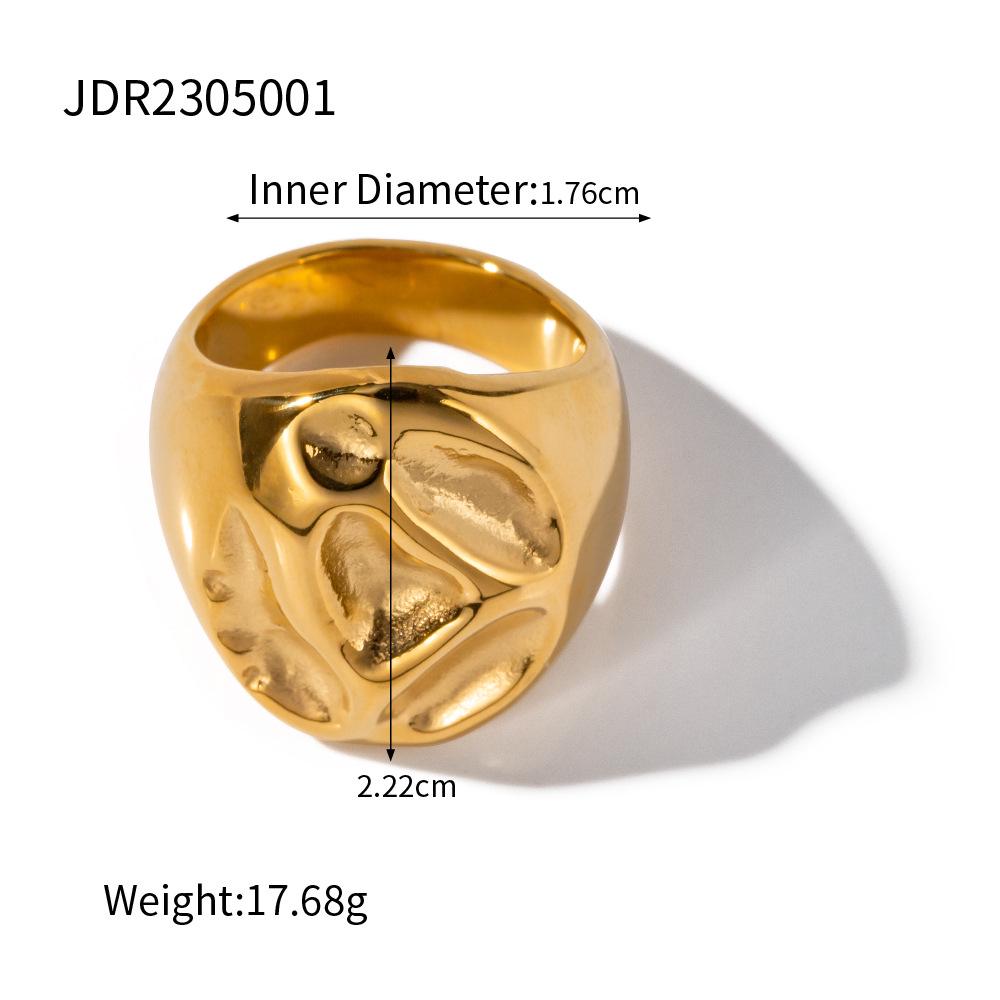 Jieding 18K Gold Stainless Steel Luxury Titanium Ring for Women