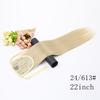 Silky Straight Clip In Drawstring Ponytail Synthetic For Women Hair Extension Heat Resistant Fiber