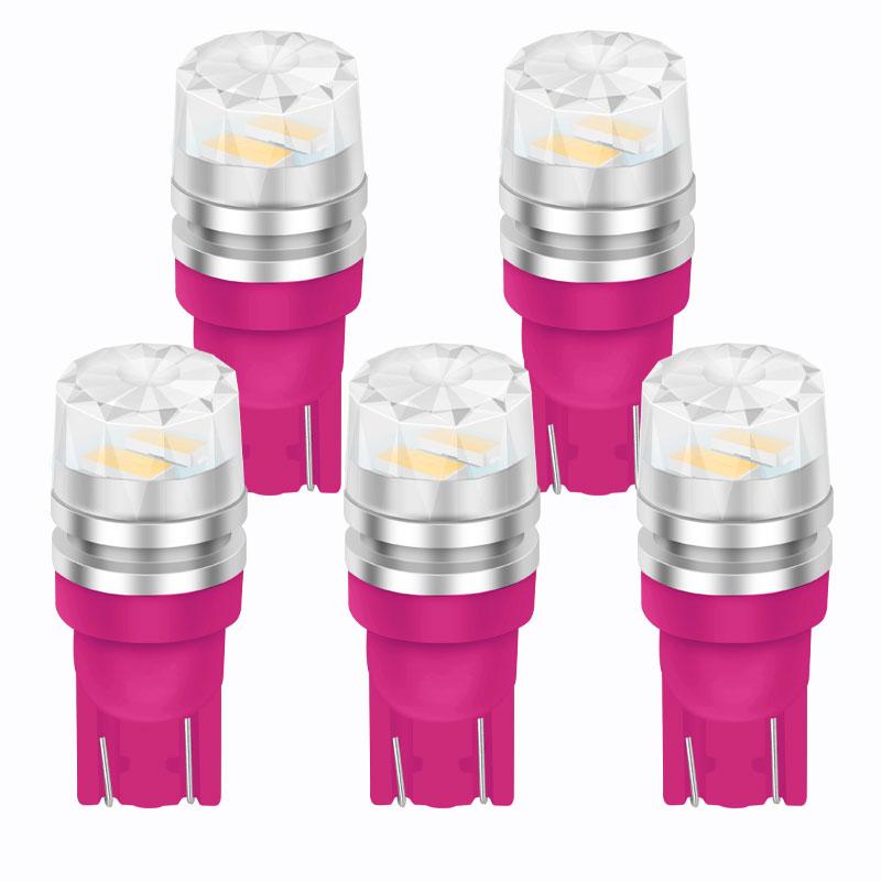 5 шт. Светодиодная лампа T10 W5W 194 168 Led 2SMD 5630 Автомобильная клиновидная лампа Подсветка номерного знака Плафон 3000K 6000K Белый Зеленый Синий Красный KTY