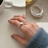 925 Silver Rings New Party Jewelry Vintage Charm Double Layer Geometric Nail Design Accessories Gift Dropship