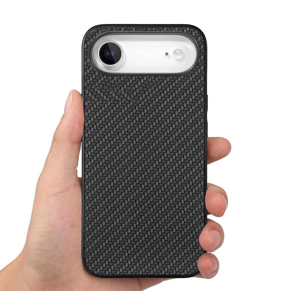 For iPhone Air Case Carbon Fiber Texture PU+PC+TPU Phone Back Cover