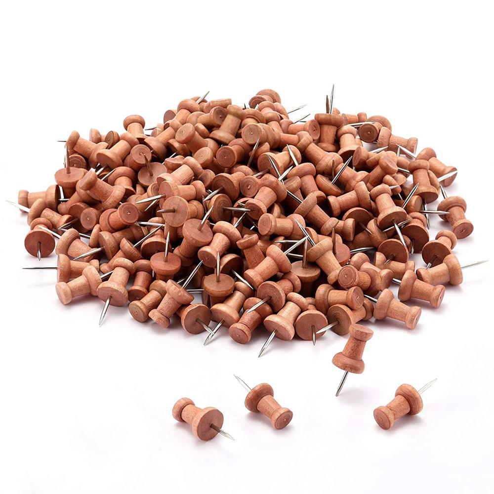 Tool Wall Studs for Photos Foam Boards Wooden Push Pins Thumbtack Pins Map Tacks Map Markers