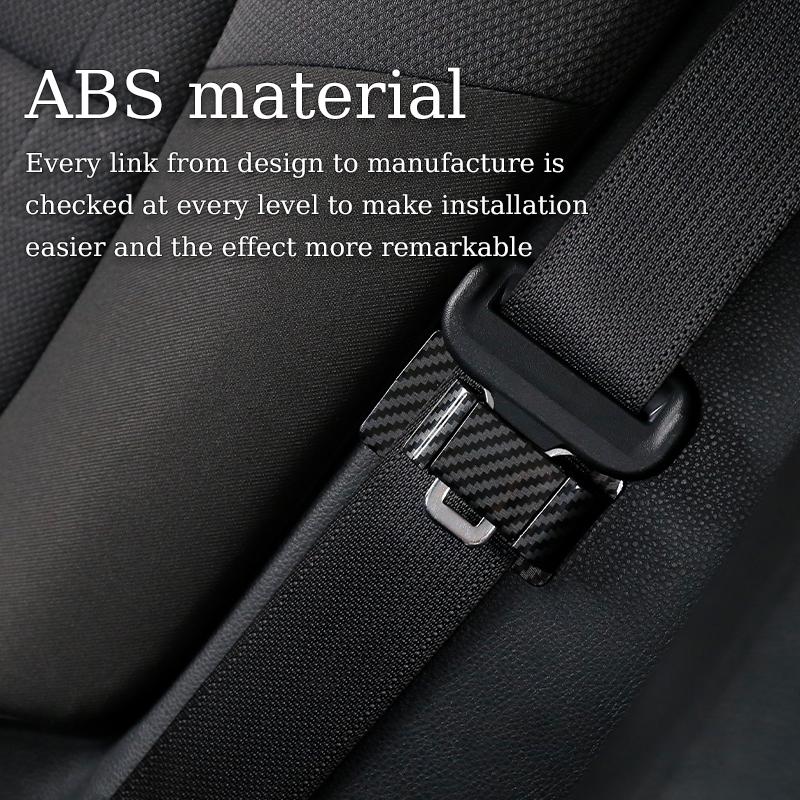 Держатель ремня безопасности автомобиля из углеродного волокна, фиксирующая рамка, ограничитель ремня безопасности, держатель пряжки, универсальные автомобильные аксессуары