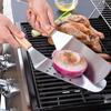 Stainless Steel Teppanyaki Spatula & Scraper Blade for Stir-fry and Jianbing