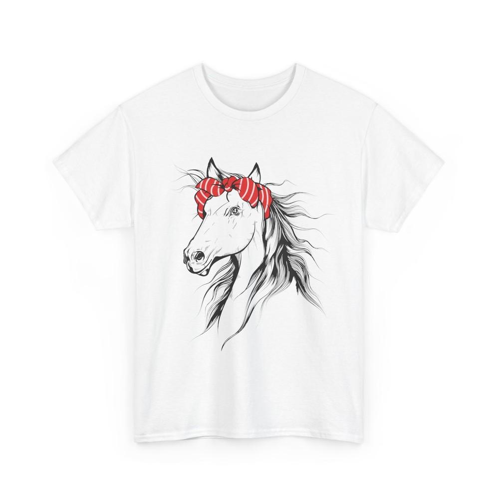 Horse Bandana Horse Face Horseback Riding Animals Lovers Equestrian Fans T-shirt