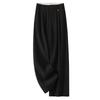 Women's Black Wide Leg Drapey Pants 2025 - Slimming Casual Spring & Autumn Style