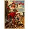 Бывший Советский Союз Сталин СССР CCCP Pin Up Girls Пропагандистские плакаты Главная Комната Бар Украшения Настенная Наклейка Искусство Живопись