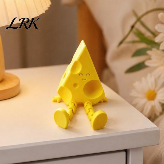 Настольная игрушка-антистресс, сырный орнамент, с гибкими суставами, 3D-печатная гибкая суставная игрушка-орнамент, антропоморфная забавная подвижная фигурка